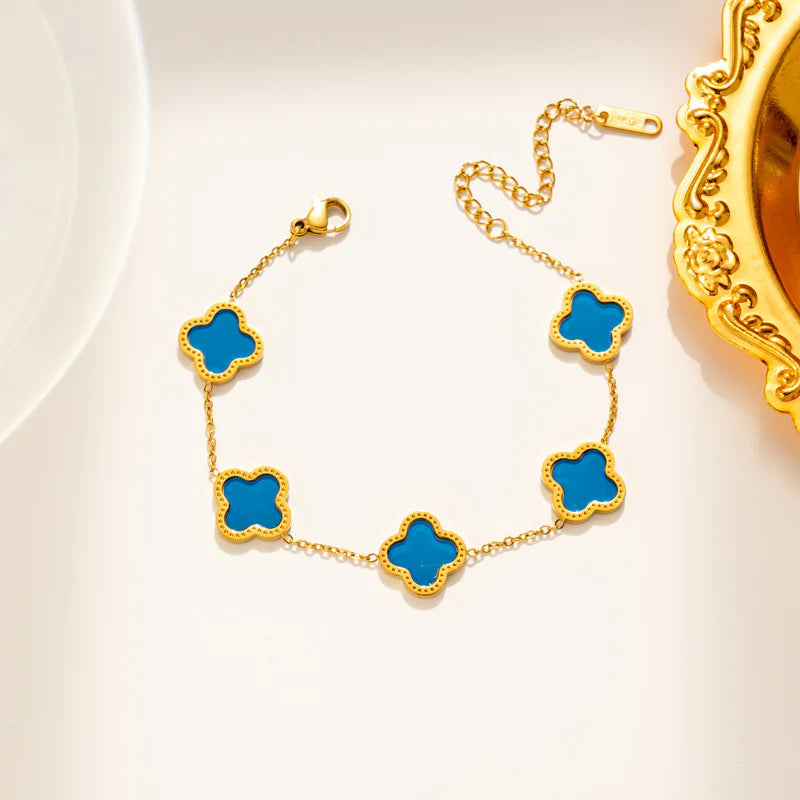 Gold Clover Bracelet